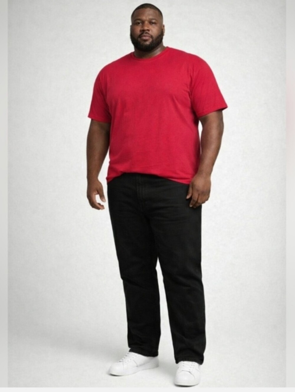 Basix Men's Crew-neck Shortsleeve T-shirt,  size 6XL ✨️ NWT ✨️